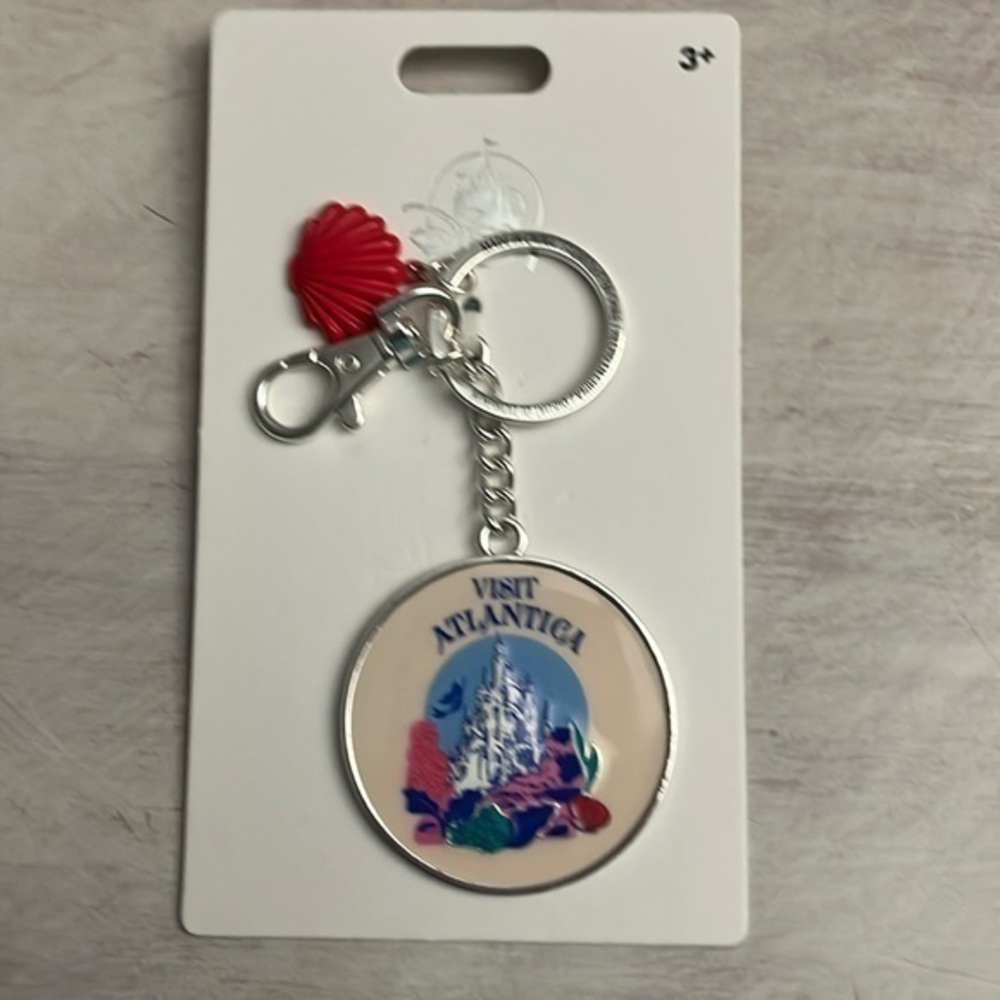Disney Parks Visit Atlantica Little Mermaid Key Chain Bag Charm